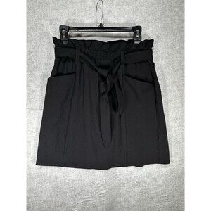 Mondetta Athletic Skirt Womens Moisture Wicking Belted Skirt Black Small Stretch